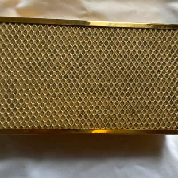 Vintage Phyllis Originals Hinged Gold-tone Metal, Fabric Satin Lined Jewelry Box - Picture 6 of 6